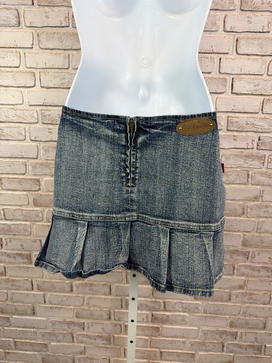 Acid Blue Skirt, Denim, 9, Used - Excellent