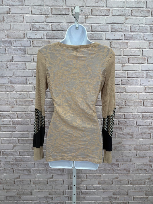 BKE Shirt, Tan multi, Medium, Used - Good