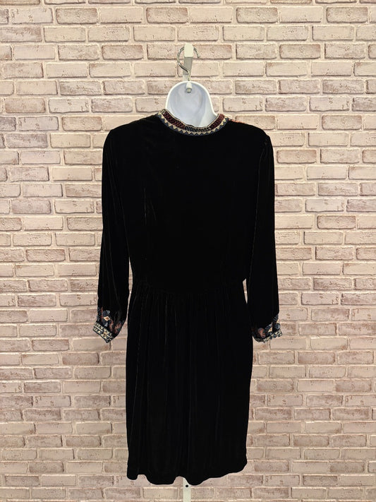 Johnny Was Dress, Black multi, XS, Used - Good