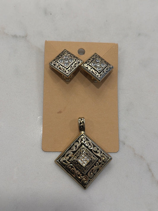 Various Matching Jewelry Set, Silver, One Size, Used - Good