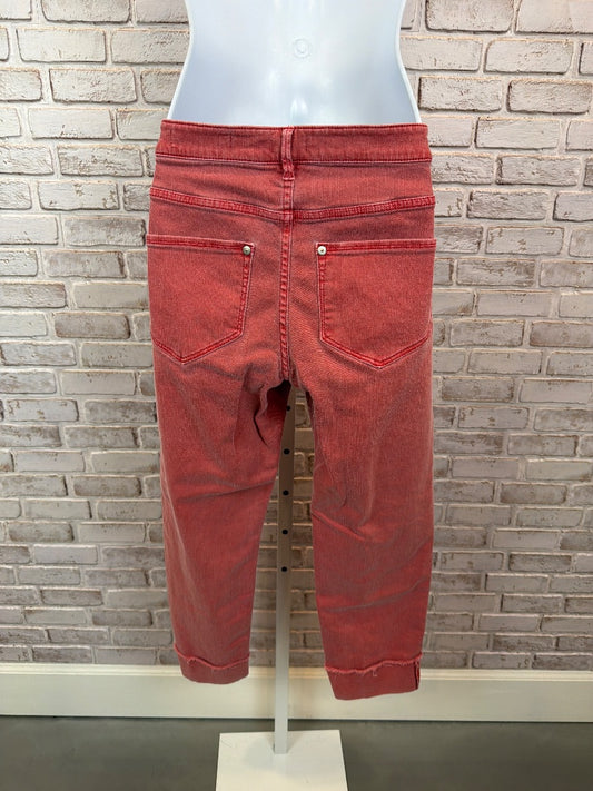 J.jill authentic fit cropped Jeans, Red, 4, Used - Excellent