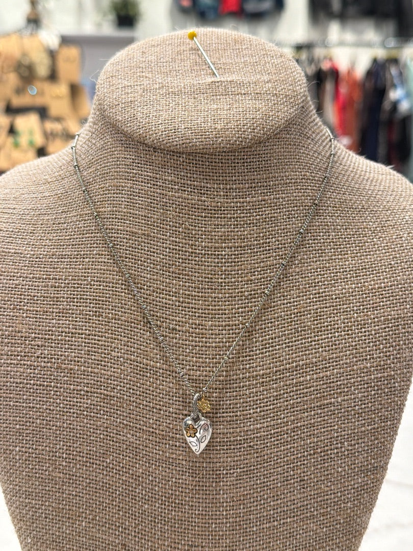 Brighton Necklace, silver/gold, One Size, Used - Good