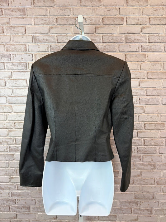 Newport News Leather Jacket, Black, 4, Used - Excellent