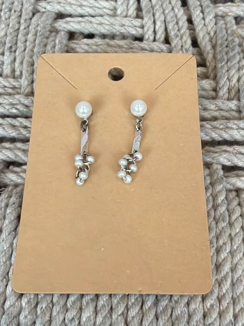 Various Jewelry - Earrings – Various Earrings, Silver/white, One Size, Used - Excellent