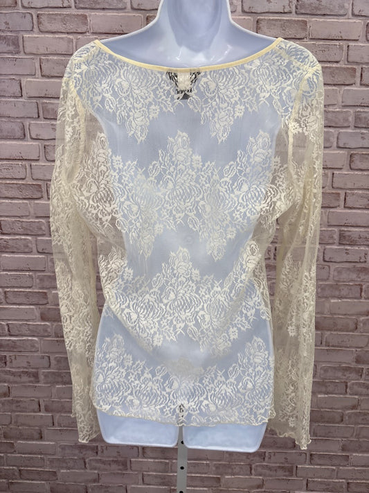 Moda international Shirt, Cream, Large, Used - Good