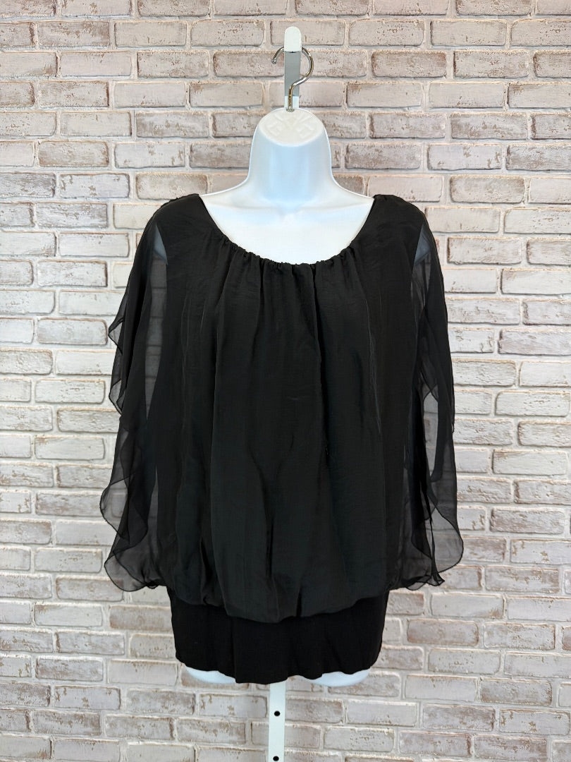 Tina Stephens Shirt, Black, One Size, Used - Good