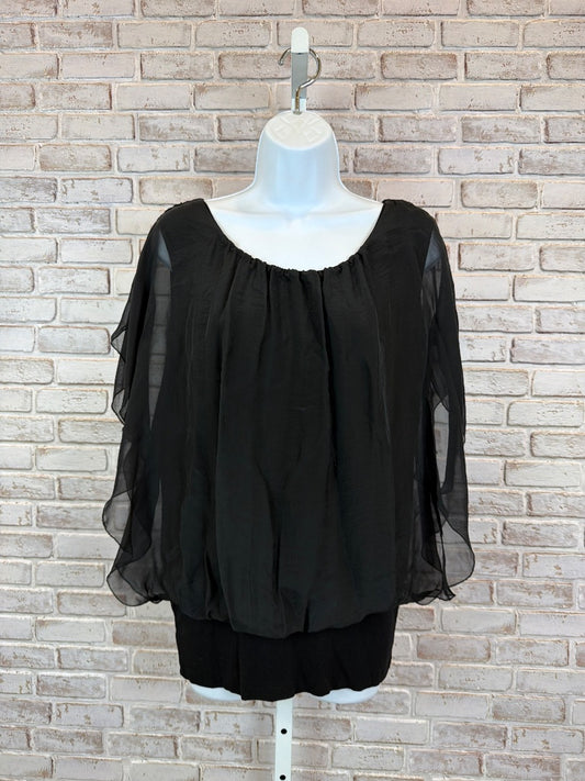 Tina Stephens Shirt, Black, One Size, Used - Good