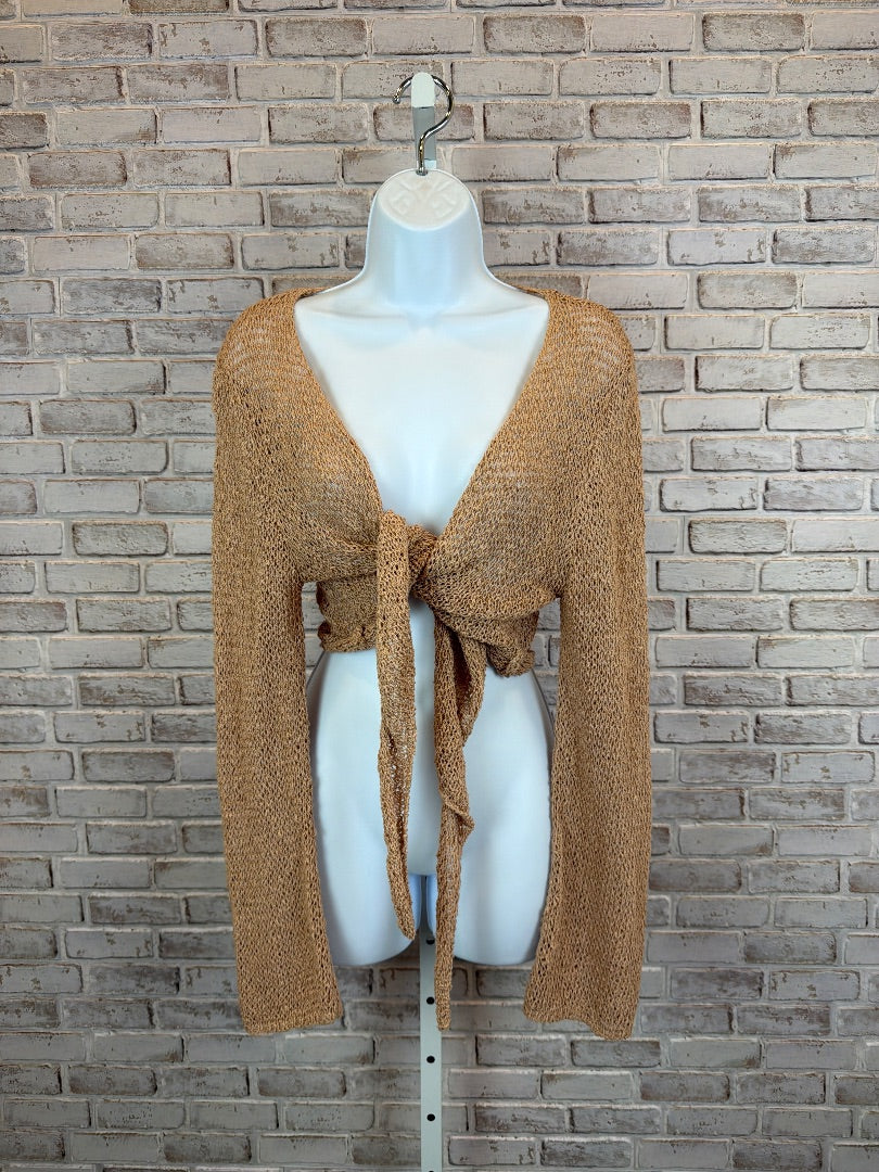 love Tree Cardigan, Beige, Large, Used - Good