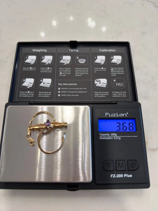 Various Jewelry - Bracelet – Various Bracelet, Gold/purple, One Size, Used - Good