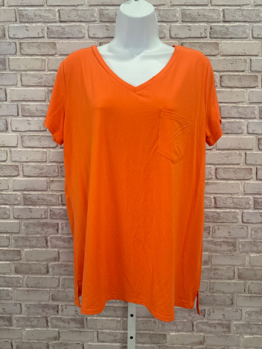 Grace & Lace Tee shirt, Orange, Large, New With Tags