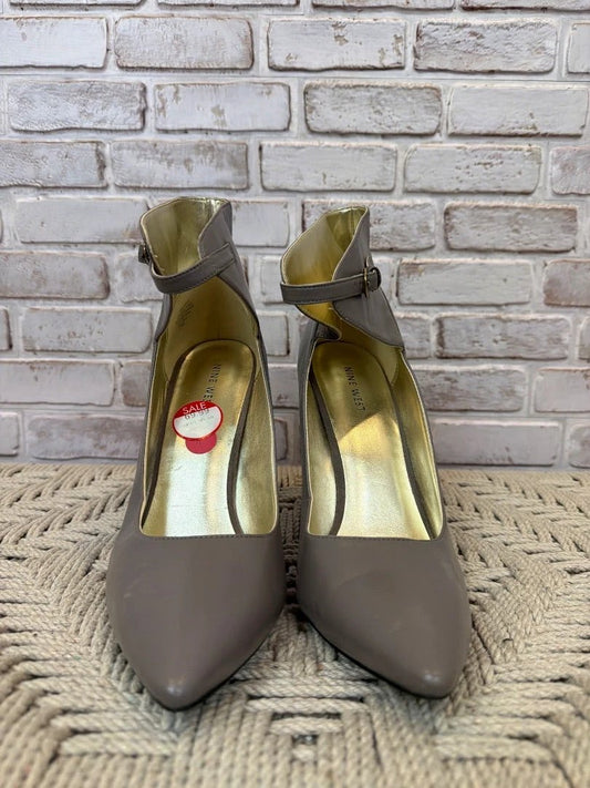 Nine West Pointed Toe Pumps – Taupe, Size 11 – Good Condition