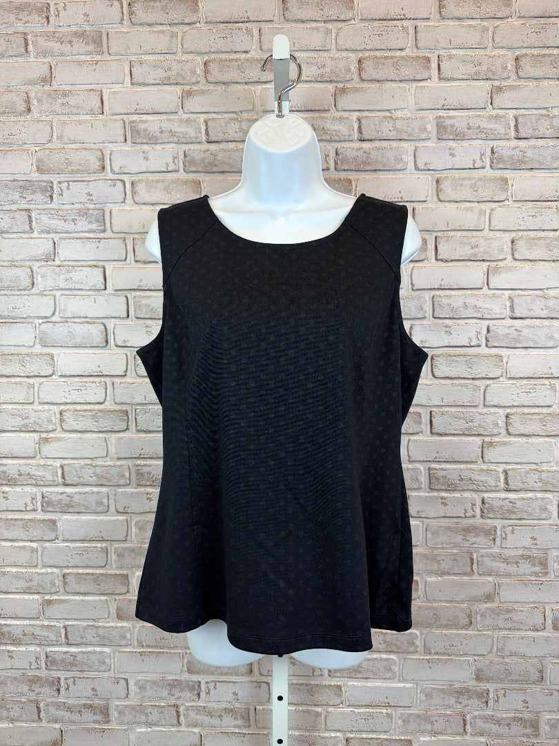 Banana Republic Tank, Navy polka sots, 14, Used - Good