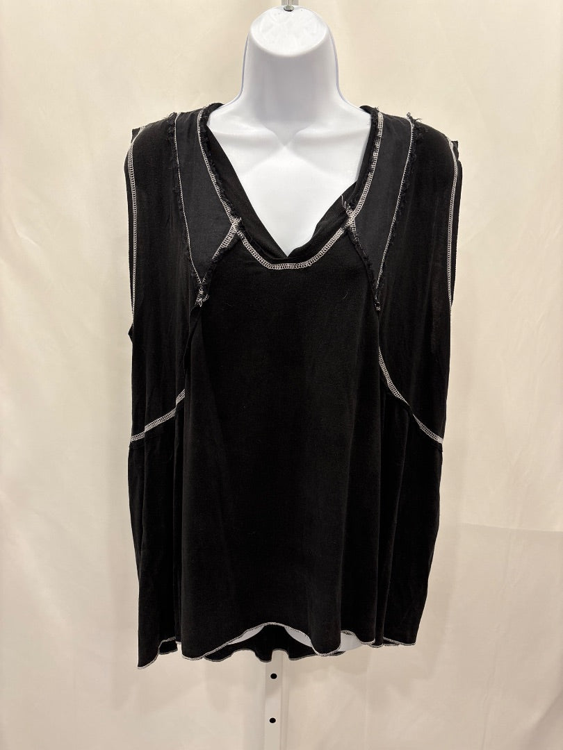 POL Shirt, Black/white, Large