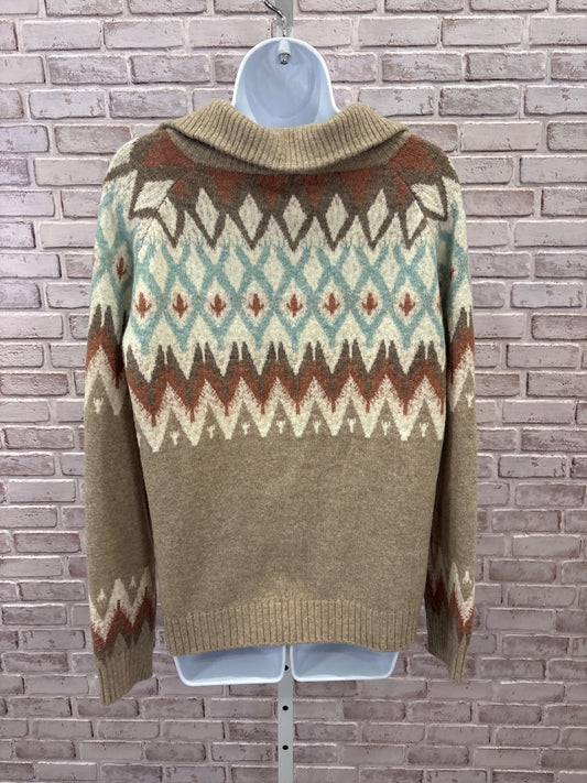 Grace & Lace Sweater, Brown multi, Large, New With Tags