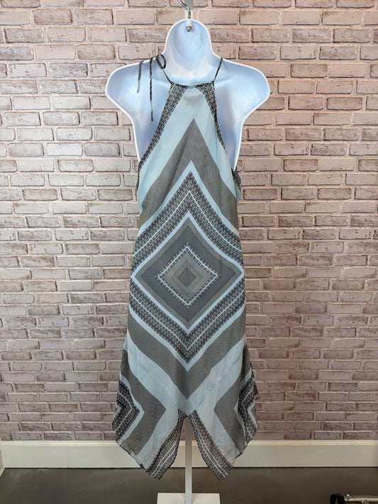 Bcbgmaxazria Dress – Bcbgmaxazria Silk Dress, Blue multi, 12, Used - Excellent