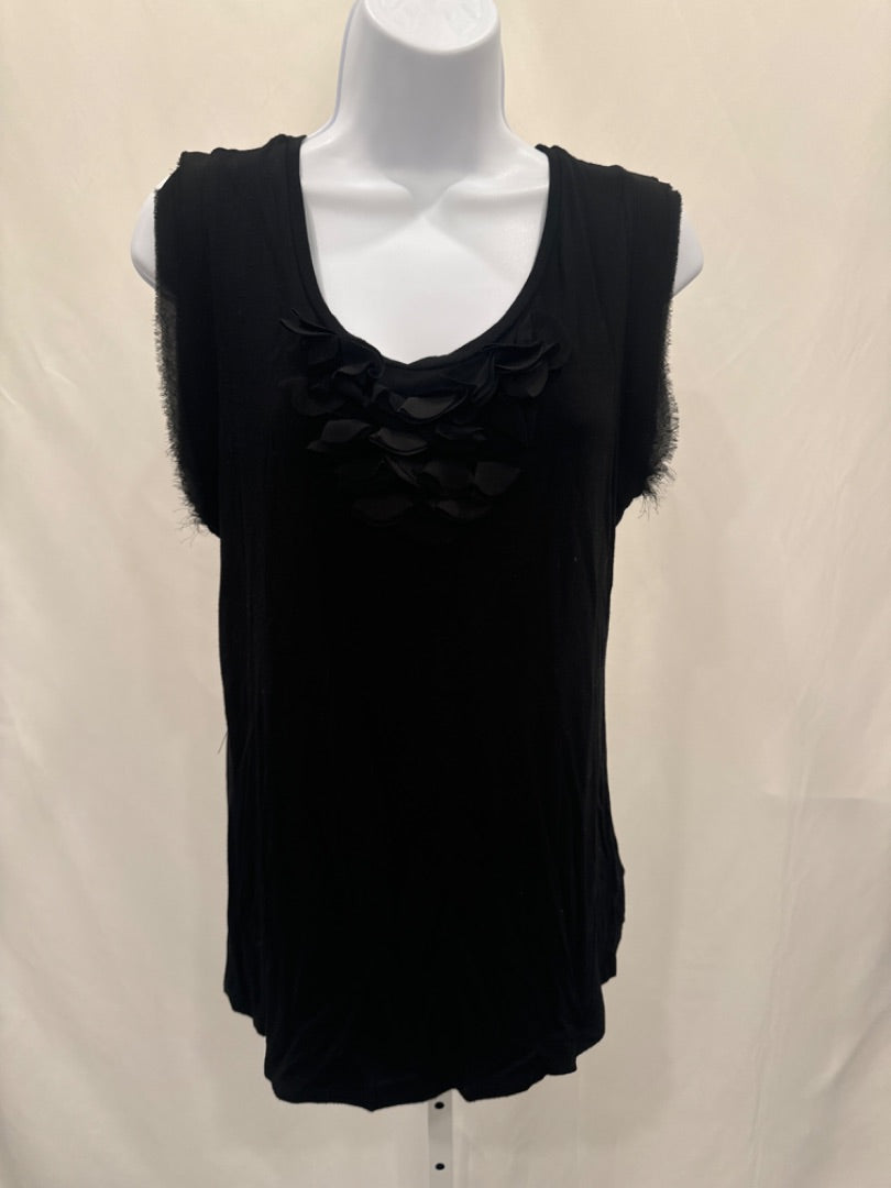 Adrienne Vittadini Shirt, Black, Medium