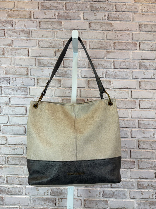 Montana West Handbag, Beige/grey, One Size, Used - Good