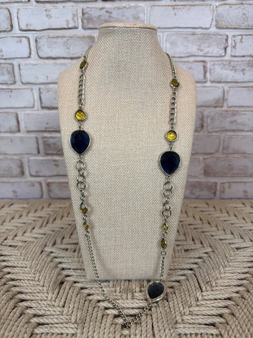 Chicos Jewelry - Necklace – Chicos Necklace, Silver/blue/green, One Size, Used - Excellent