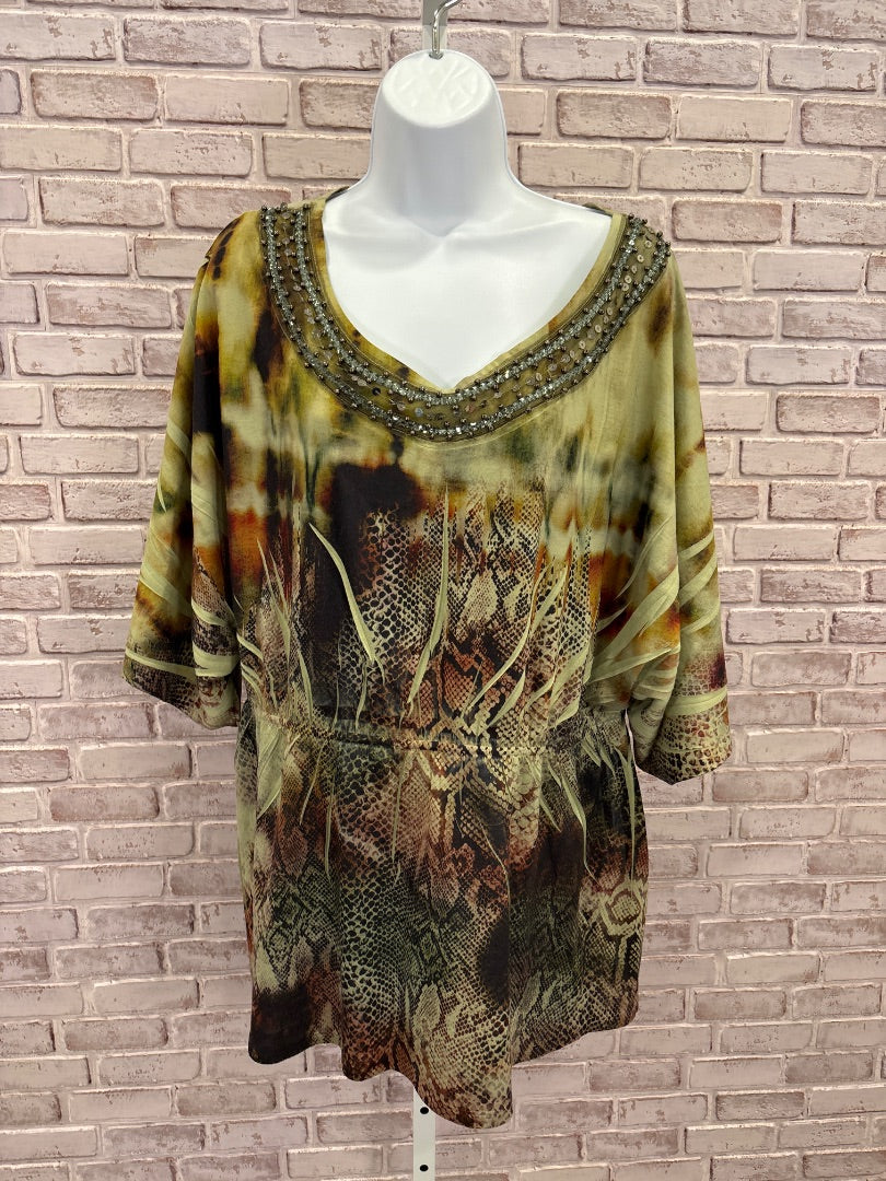 Seventh Avenue Shirt, Multi, XL, Used - Good