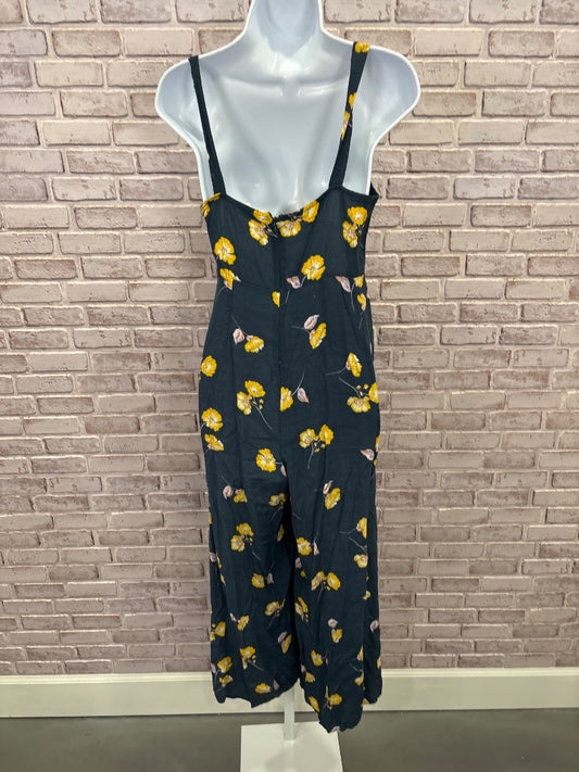 All in Favor Jumpsuits, Green/yellow floral, Small, Used - Good