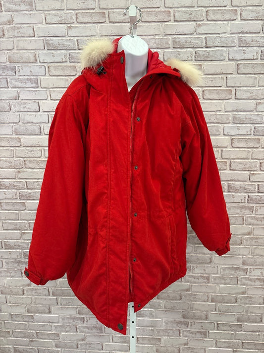 Cabelas Coat, Red, Large, Used - Good