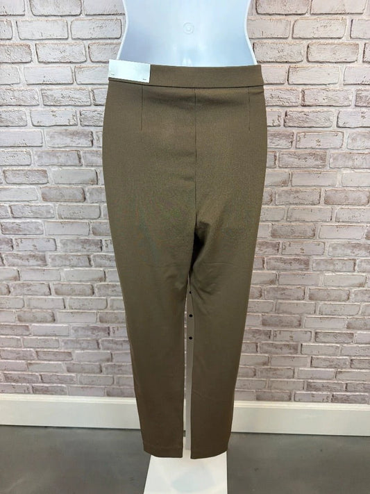 Chicos Bottom - Pants – Chicos Faux Leather Ankle Legging Pants, Beige, 8, New With Tags