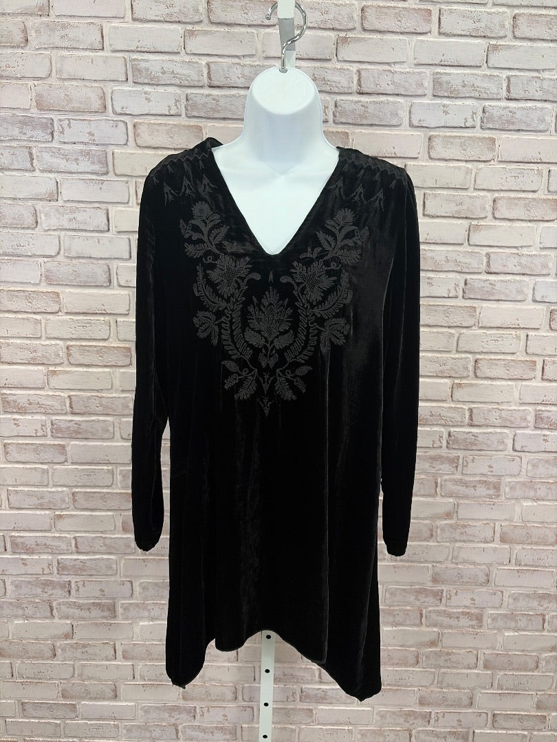 Johnny Was Tunic, Black, XS, Used - Good