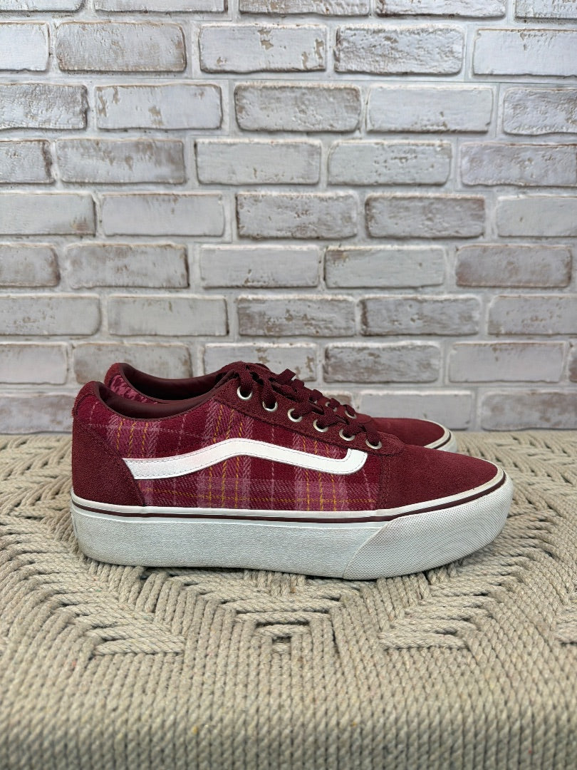 Vans Sneakers, Maroon, 9, Used - Good