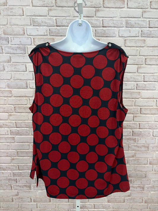 Jones New York Shirt, Navy/maroon, XXL, New With Tags