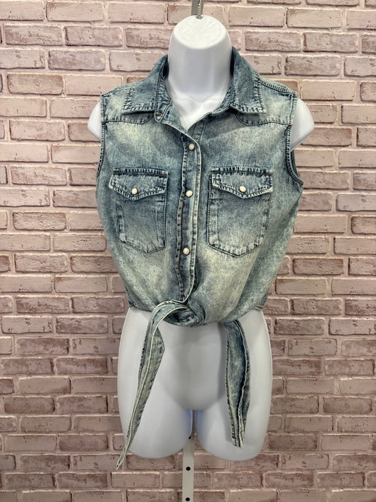 Velvet Heart Shirt, Denim, XS, Used - Good