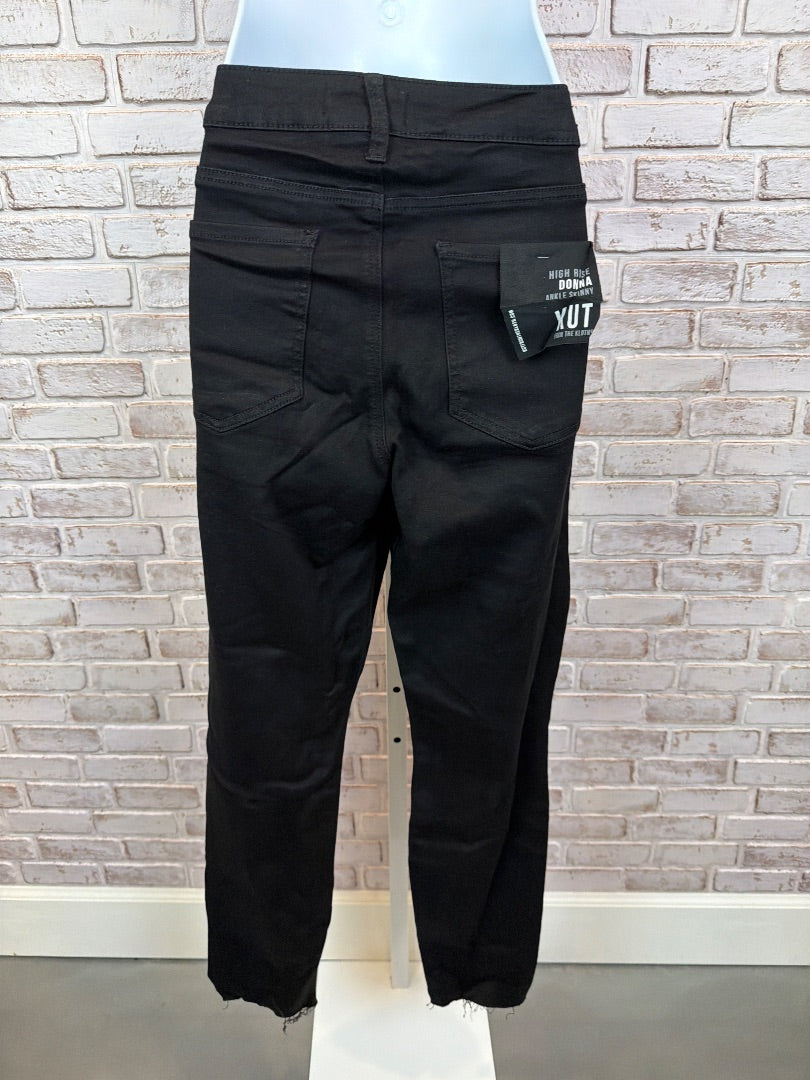 Kut High Ruse Donna Ankle Skinny Jeans, Black, 12, New With Tags