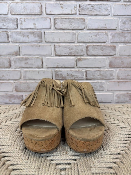 Ariat Leigh Wedges – Sand, Size 10 – Excellent Condition