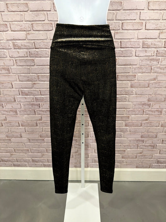 Spanx Pants, black/gold, Medium, Used - Good