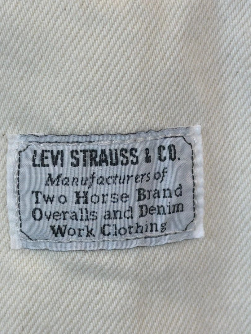 Levis One-Piece – Levis Denim Overalls, White, XL, New With Tags