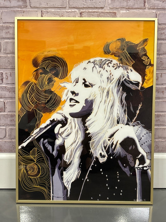 Stevie Nicks Joshua Patrick Gridley Framed art print, Multi, One Size, Brand New