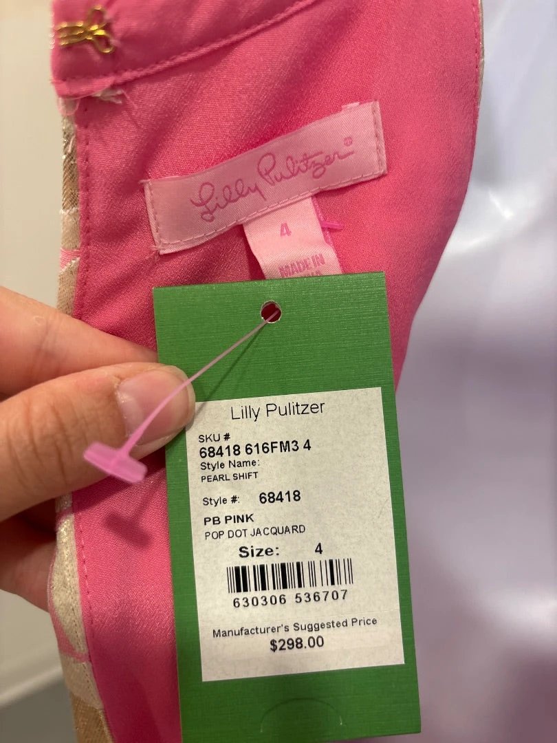 Lilly Pulitzer Dress – Lilly Pulitzer Dress, Pink/gold, 4, New With Tags