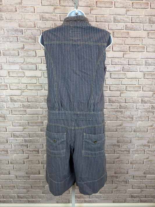 Diesel Jumpsuits, Grey pinstripes, Medium, New With Tags