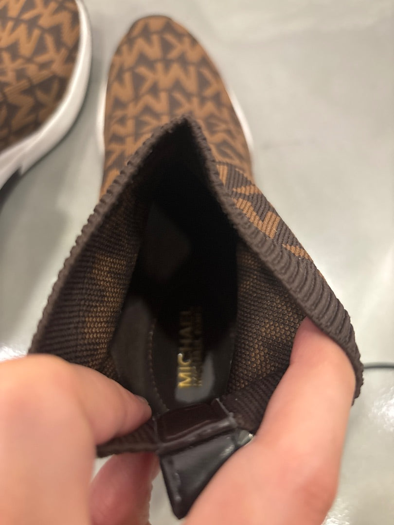 Michael Kors Sneakers, Brown monogram, 8, Used - Good