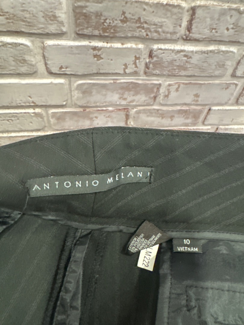 Antonio Melani Matching Suit Set, Black stripes, Large, Used - Good