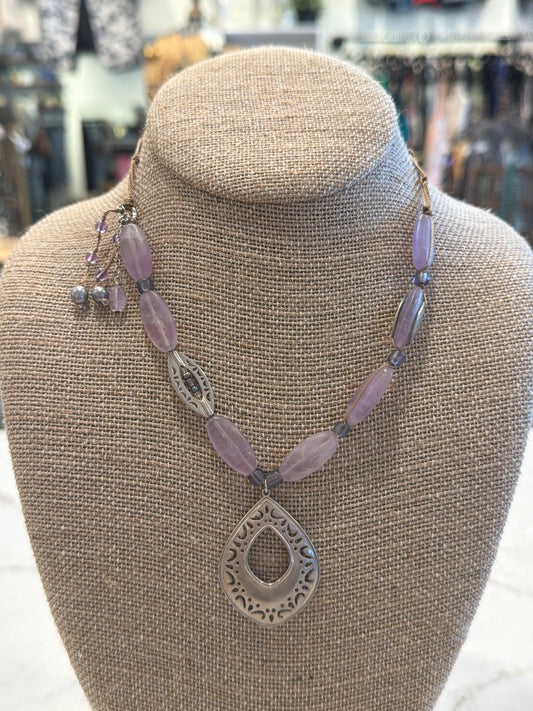 Silpada Necklace, Purple, One Size, Used - Good