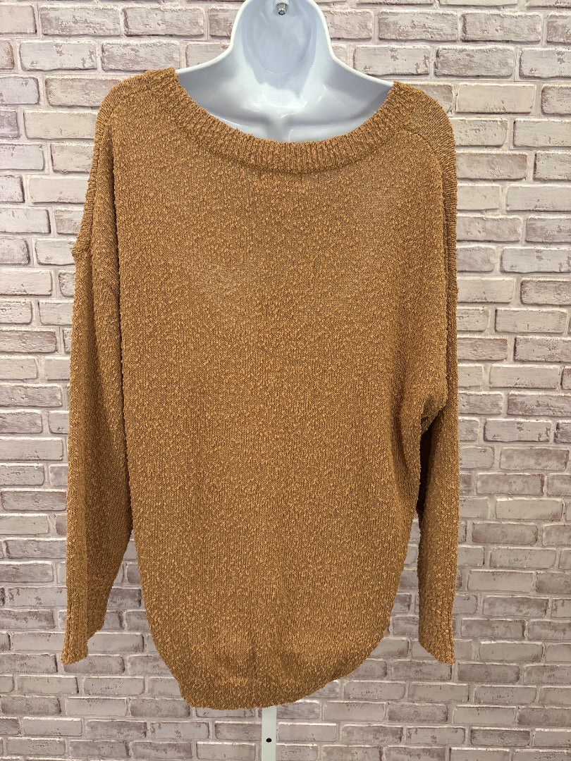 Grace & Lace Sweater, Mustard, XL, New With Tags