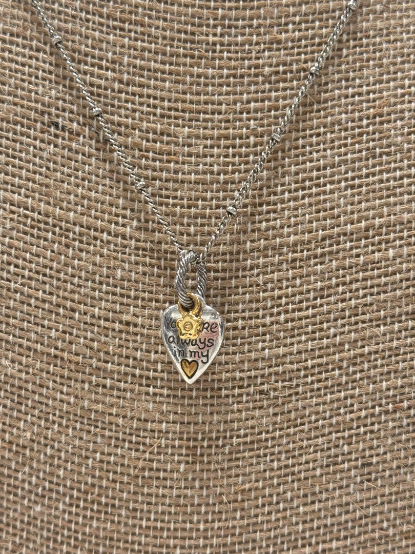 Brighton Necklace, silver/gold, One Size, Used - Good