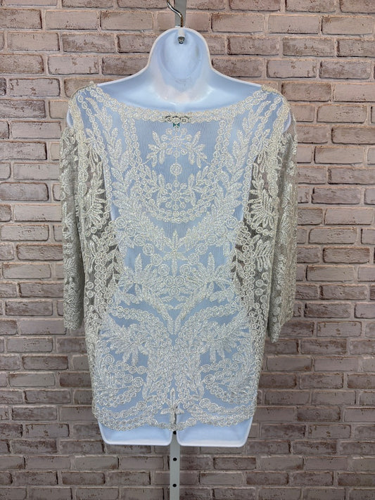 My emblem Shirt, Silver, M/L, Used - Excellent