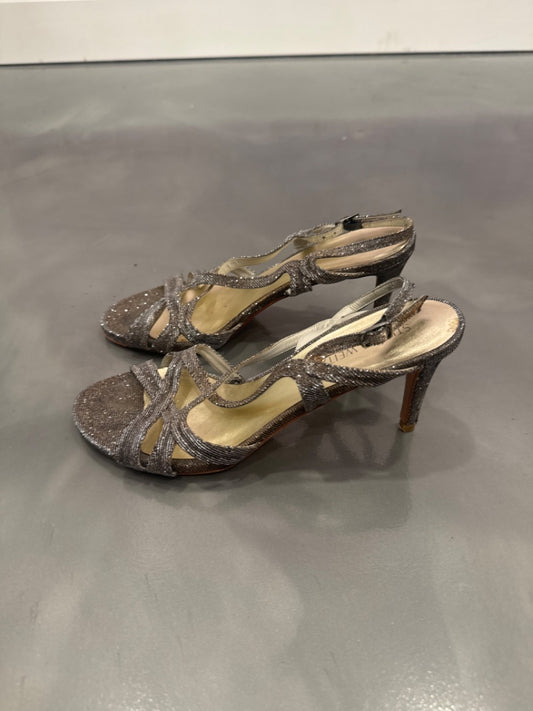 Stuart Weitzman heels, Silver, 8, Used - Good