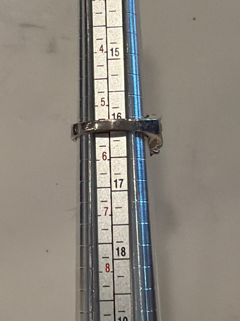 Various Sterling Ring, Silver/purple, 5.5, Used - Good