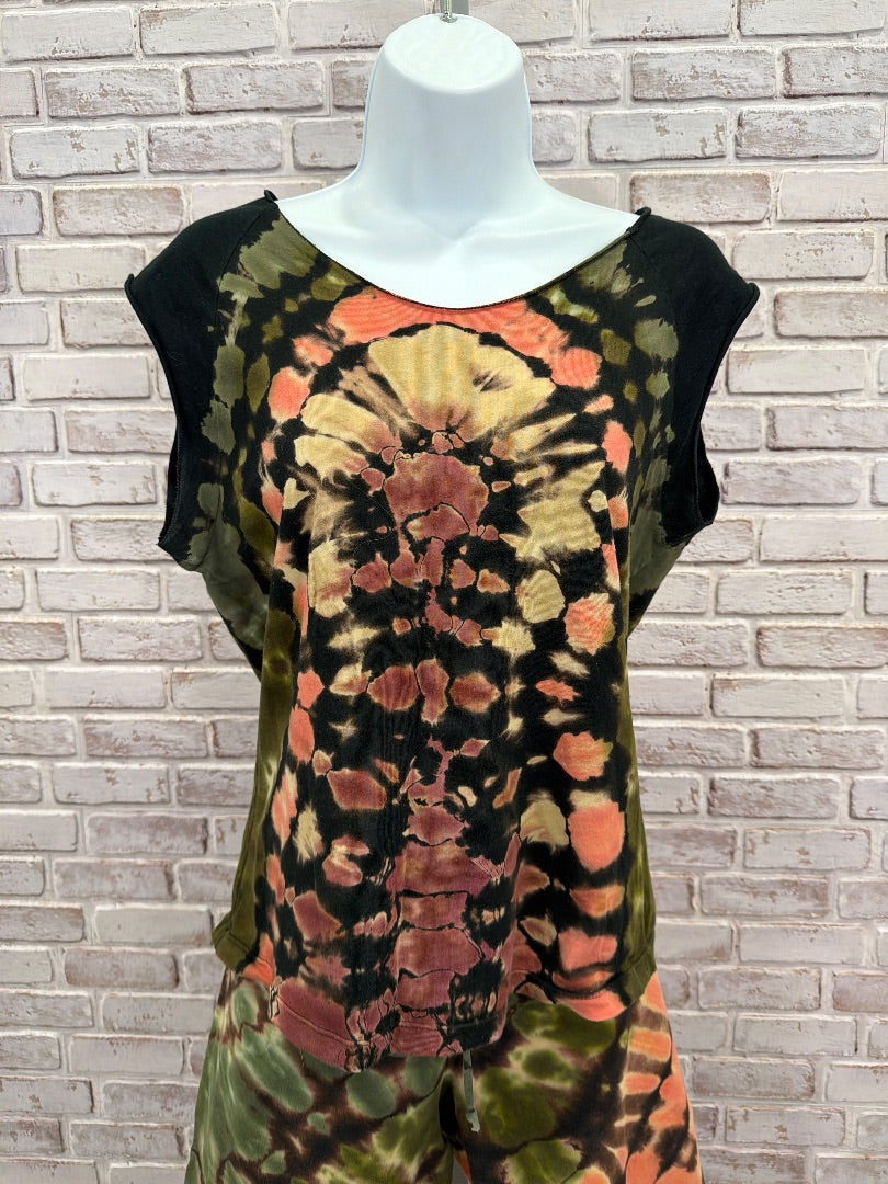 Spiritually High Dye Matching Sweat Set, Multi tie dye, XL, Used - Good