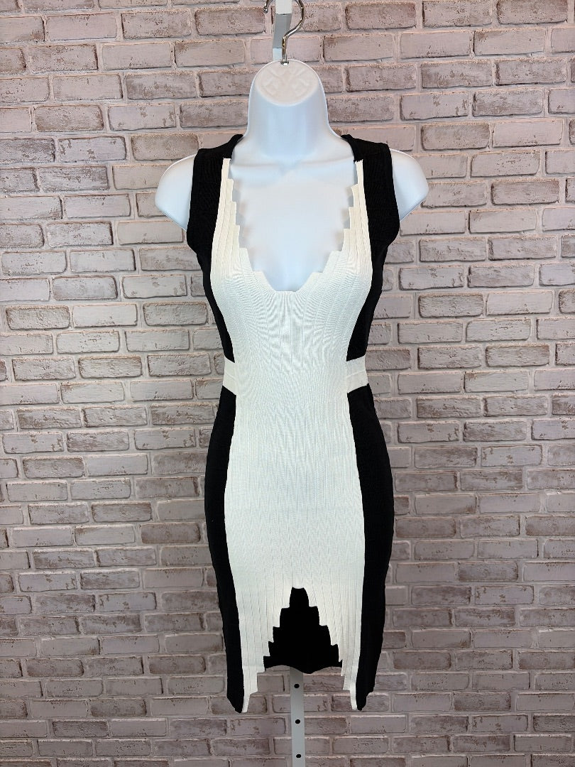 Immodel Dress, Black/white, Small, Used - Good