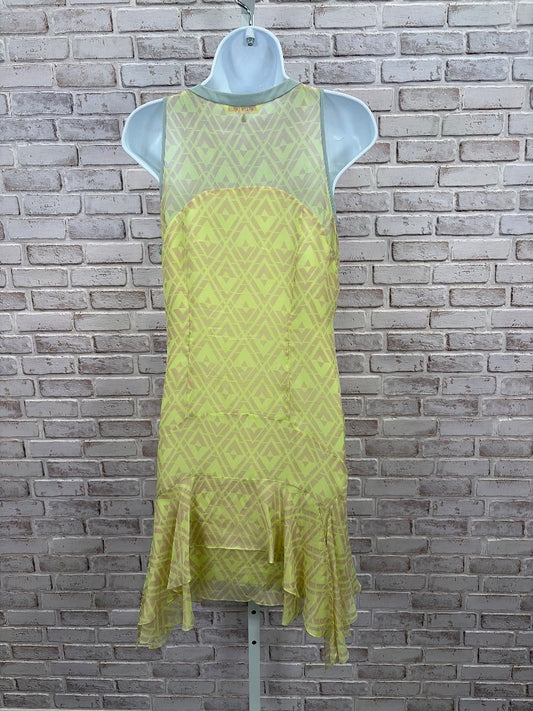 Rebecca Taylor Dress, Yellow/grey, 6, Used - Good