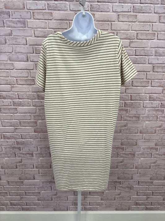 Buffalo Dress, White/green stripes, Large, Used - Good