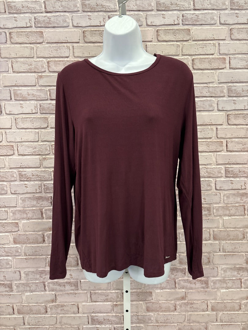 Calvin Klein Shirt, Maroon, Large, Used - Good